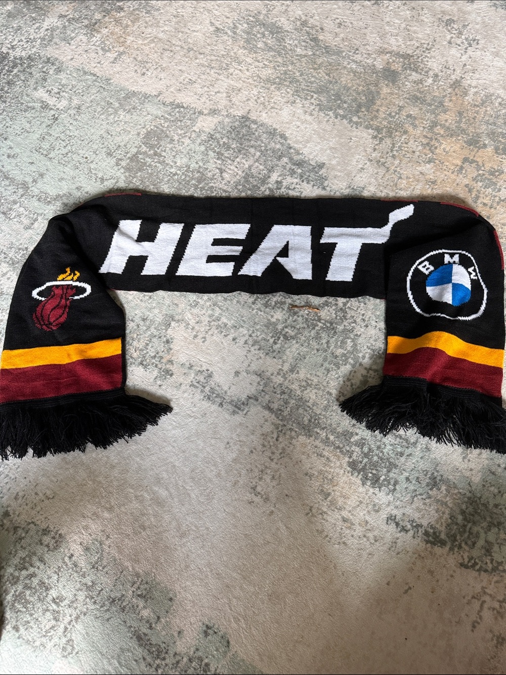 Miami Heat Black Team Scarf with BMW Logo